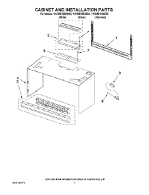 06 - Cabinet And Installation Parts parts for Whirlpool Microwave YKHMS1850SS0 from AppliancePartsPros.com