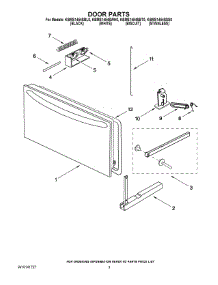 03 - Door Parts parts for Kitchenaid Microwave KBMS1454SWH0 from AppliancePartsPros.com