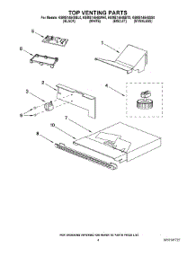 04 - Top Venting Parts parts for Kitchenaid Microwave KBMS1454SBT0 from AppliancePartsPros.com