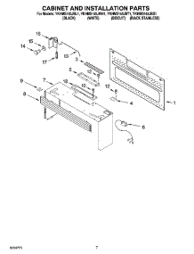 06 - Cabinet And Installation Parts parts for Whirlpool Microwave YKHMS145JWH1 from AppliancePartsPros.com