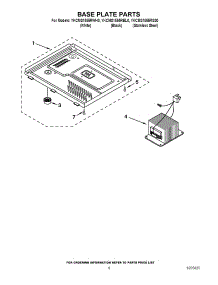 06 - Base Plate Parts parts for Whirlpool Microwave YKCMS1555RWH0 from AppliancePartsPros.com