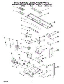 03 - Interior And Ventilation Parts parts for Whirlpool Microwave YKHMS155LWH2 from AppliancePartsPros.com