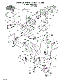 04 - Cabinet And Stirrer Parts parts for Whirlpool Microwave YKBMC140HS04 from AppliancePartsPros.com