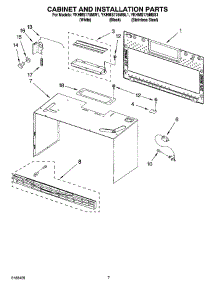 06 - Cabinet And Installation Parts parts for Whirlpool Microwave YKHMS175MW1 from AppliancePartsPros.com