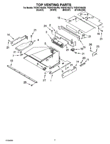 05 - Top Venting Parts parts for Whirlpool Microwave YKBHC109JB0 from AppliancePartsPros.com