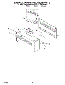 06 - Cabinet And Installation Parts parts for Kitchenaid Microwave KHMS155LBT3 from AppliancePartsPros.com