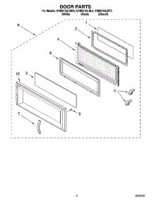 02 - Door Parts parts for Kitchenaid Microwave KHMS155LWH3 from AppliancePartsPros.com