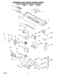 03 - Interior And Ventilation Parts parts for Kitchenaid Microwave KHMS155LBL3 from AppliancePartsPros.com