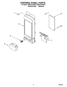 02 - Control Panel Parts parts for Kitchenaid Microwave KOMV1554RMT0 from AppliancePartsPros.com