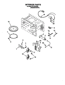 Interior parts for Kitchenaid Microwave MT707XDQ0 from AppliancePartsPros.com
