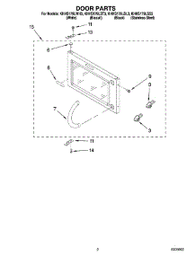02 - Door Parts parts for Kitchenaid Microwave KHHS179LSS3 from AppliancePartsPros.com