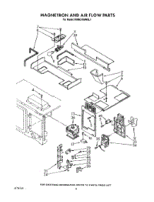 04 - Magnetron And Air Flow parts for Kitchenaid Microwave KHMC106WWH1 from AppliancePartsPros.com