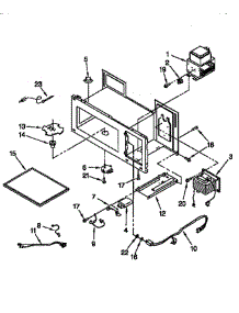 Magnetron And Air Flow parts for Kitchenaid Microwave KHWS105BBL0 from AppliancePartsPros.com