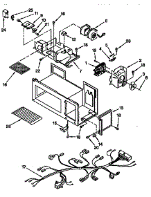 Interior parts for Kitchenaid Microwave KHWS105BBL0 from AppliancePartsPros.com