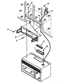 Installation parts for Kitchenaid Microwave KHWS105BBL0 from AppliancePartsPros.com