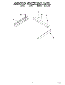 03 - Microwave Compartment Parts parts for Kitchenaid Microwave KBMC147HSS2 from AppliancePartsPros.com