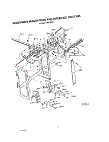 05 - Microwave Magnetron And Interlock parts for Whirlpool Microwave CM02743BL1 from AppliancePartsPros.com