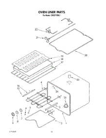 10 - Oven Liner parts for Whirlpool Microwave CM02743BL1 from AppliancePartsPros.com