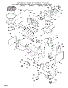 04 - Cabinet And Stirrer parts for Kitchenaid Microwave KBMC147HBL0 from AppliancePartsPros.com