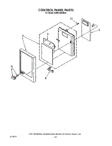 07 - Control Panel, Lit / Optional parts for Kitchenaid Microwave KHMC106WAL0 from AppliancePartsPros.com