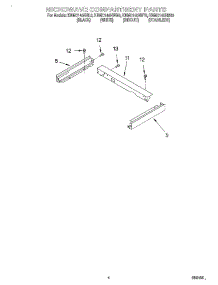 03 - Microwave Compartment parts for Kitchenaid Microwave KBMC140HSS0 from AppliancePartsPros.com