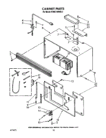 06 - Cabinet parts for Kitchenaid Microwave KHMC106WWH0 from AppliancePartsPros.com