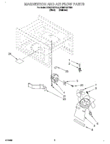 03 - Magnetron And Air Flow parts for Kitchenaid Microwave KCMS122YBL0 from AppliancePartsPros.com