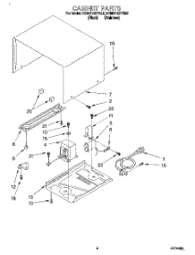 04 - Cabinet parts for Kitchenaid Microwave KCMS122YBL0 from AppliancePartsPros.com