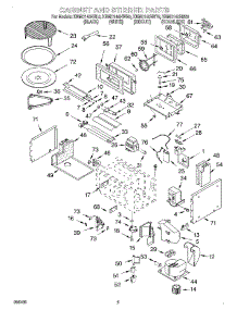 04 - Cabinet And Stirrer parts for Kitchenaid Microwave KBMC140HBT0 from AppliancePartsPros.com