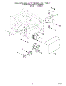 02 - Magnetron And Air Flow parts for Kitchenaid Microwave KCMS125EBS0 from AppliancePartsPros.com