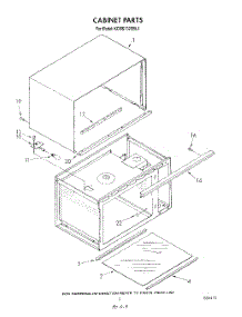 03 - Cabinet parts for Kitchenaid Microwave KCMS132SBL4 from AppliancePartsPros.com