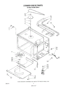 04 - Stirrer Drive parts for Kitchenaid Microwave KCMS132SBL4 from AppliancePartsPros.com