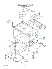 03 - Stirrer Drive parts for Kitchenaid Microwave KCMS135SBL6 from AppliancePartsPros.com