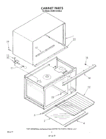 04 - Cabinet parts for Kitchenaid Microwave KCMS135SBL2 from AppliancePartsPros.com