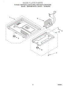06 - Base Plate parts for Kitchenaid Microwave KCMS185JSS0 from AppliancePartsPros.com