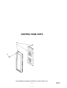 05 - Control Panel parts for Kitchenaid Microwave KCMS132S2 from AppliancePartsPros.com