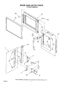 06 - Door And Latch , Literature And Optional parts for Kitchenaid Microwave KCMS132S2 from AppliancePartsPros.com