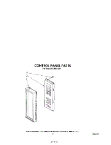 05 - Control Panel parts for Kitchenaid Microwave KCMS132S1 from AppliancePartsPros.com