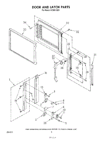 06 - Door And Latch parts for Kitchenaid Microwave KCMS132S1 from AppliancePartsPros.com