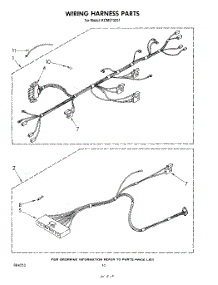 07 - Wiring Harness , Literature And Optional parts for Kitchenaid Microwave KCMS132S1 from AppliancePartsPros.com