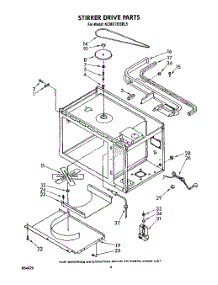 03 - Stirrer Drive parts for Kitchenaid Microwave KCMS135SBL5 from AppliancePartsPros.com
