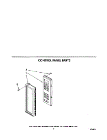 05 - Control Panel parts for Kitchenaid Microwave KCMS135SBL5 from AppliancePartsPros.com