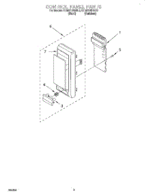 05 - Control Panel parts for Kitchenaid Microwave KCMS125EBL0 from AppliancePartsPros.com