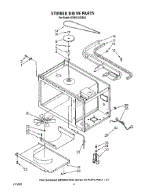 04 - Stirrer Drive parts for Kitchenaid Microwave KCMS132SBL6 from AppliancePartsPros.com