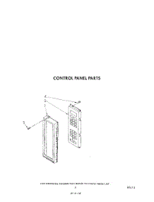 05 - Control Panel parts for Kitchenaid Microwave KCMS132SBL2 from AppliancePartsPros.com