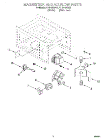 02 - Magnetron And Air Flow parts for Kitchenaid Microwave KCMS125EWH0 from AppliancePartsPros.com