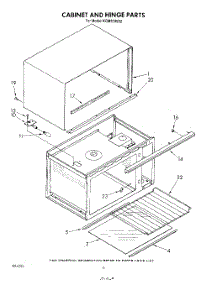 04 - Cabinet And Hinge parts for Kitchenaid Microwave KCMS135S2 from AppliancePartsPros.com