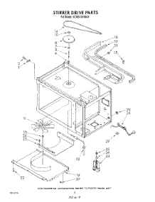 04 - Stirrer Drive parts for Kitchenaid Microwave KCMS132SBL5 from AppliancePartsPros.com