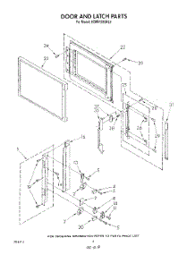 06 - Door And Latch , Literature And Optional parts for Kitchenaid Microwave KCMS132SBL5 from AppliancePartsPros.com