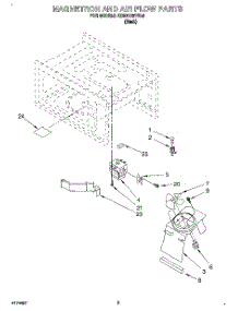 03 - Magnetron And Air Flow parts for Kitchenaid Microwave KCMS125YBL0 from AppliancePartsPros.com